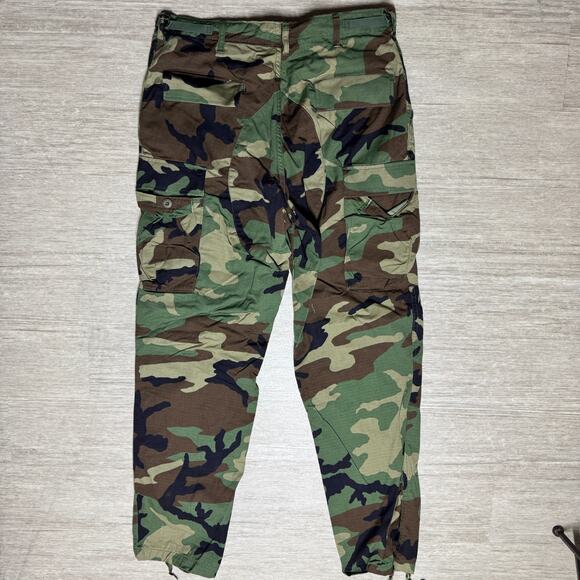 Military Trousers Men M Long Woodland Camouflage Pattern Hot Weather Combat - Picture 2 of 8